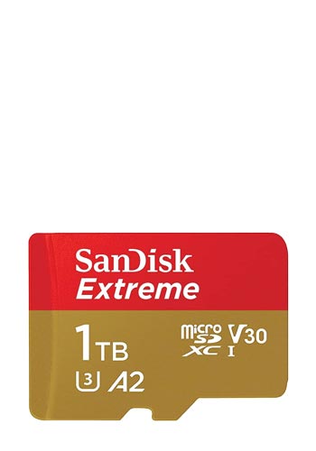 SanDisk Extreme microSDXC inkl. Adapter 1TB, 190MB/s +Adapter, SDSQXAV-1T00-GN6MA