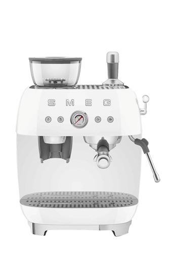 Smeg Espressomaschine, Kaffeevollautomat 50s Style White, EGF03WHEU