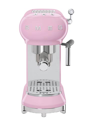 Smeg Espressomaschine mit Siebträger 50's Style Cadillac Pink, ECF01PKEU