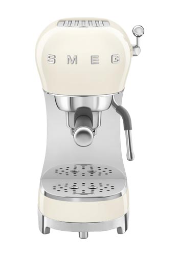 Smeg Espressomaschine mit Siebträger 50's Style Cream, ECF01CREU