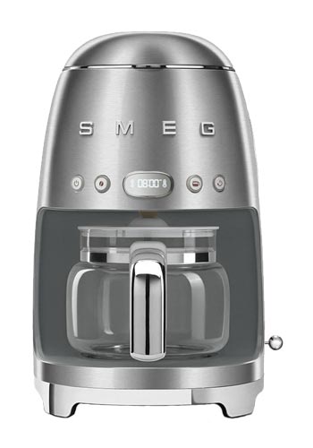 Smeg Filterkaffeemaschine 50's Style Stainless Steel, DCF02SSEU