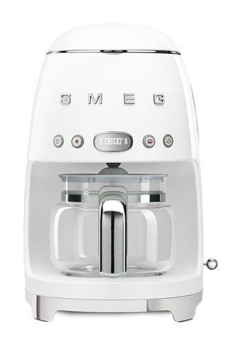 Smeg Filterkaffeemaschine 50's Style White, DCF02WHEU