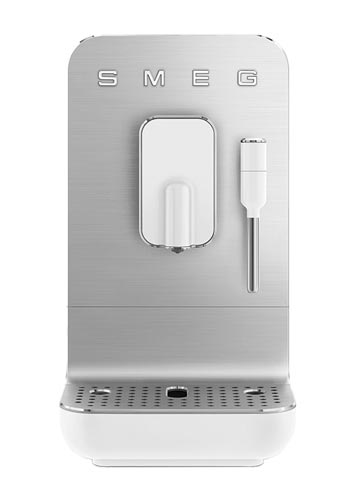 Smeg Kompakte Kaffeevollautomat mit Dampffunktion 50s Style White, BCC02WHMEU