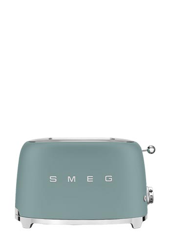 Smeg Toaster, 2 Schlitze, 50s Style Emerald Green, TSF01EGMEU