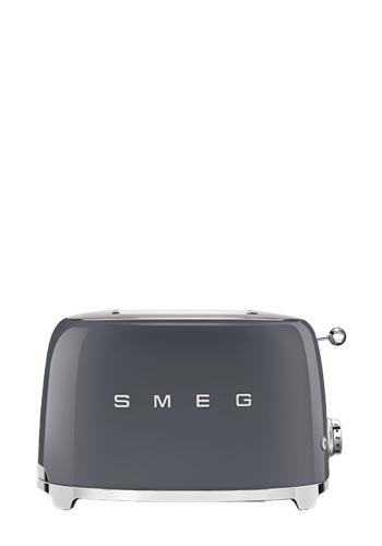 Smeg Toaster, 2 Schlitze, 50s Style Slate Grey, TSF01GREU