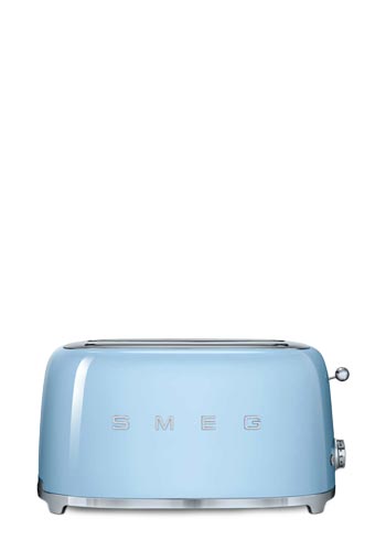 Smeg Toaster 4 Scheiben, 50s Style Pastel Blue, TSF02PBEU