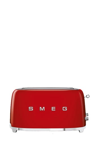 Smeg Toaster 4 Scheiben, 50s Style Red, TSF02RDEU