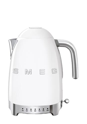 Smeg Wasserkocher 50s Style, Regelbare Temperatur White, KLF04WHEU