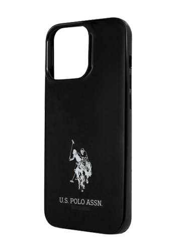 US Polo Hard Cover Horses Logo Black, für Apple iPhone 13 Pro Max, USHCP13XUMHK