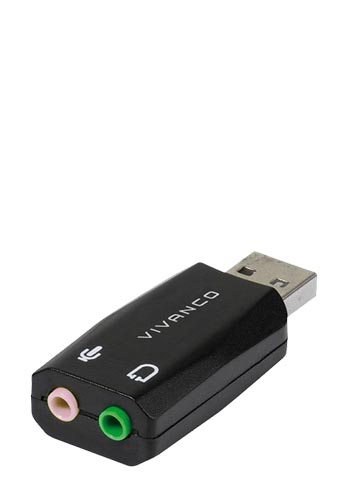 Vivanco USB 2.0 Audioadapter Black