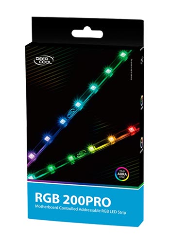 DeepCool DeepCool RGB 200PRO RGB LED Strip Rainbow Addressable Magnetic Installation