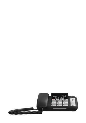 Gigaset Schnurgebundes Telefon mit schnurloses Telefon Black, DL780 Plus, S30350-H220-B101