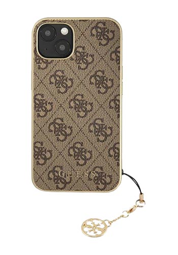 GUESS Hard Cover 4G Charms Brown, für Apple iPhone 13, GUHCP13MGF4GBR