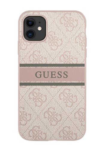 GUESS Hard Cover 4G Printed Stripe Pink, für Apple iPhone 11, GUHCN614GDPI