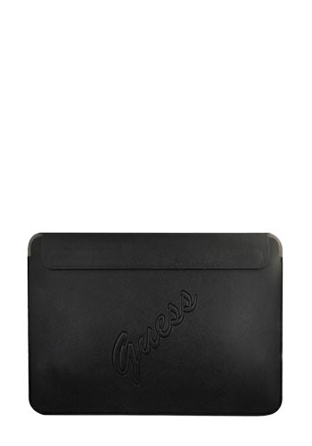 GUESS Saffiano Computer Sleeve for 13-inch Displays Black, GUCS13PUSASBK
