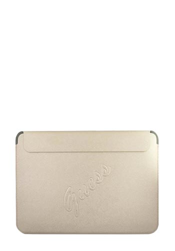 GUESS Saffiano Computer Sleeve for 13-inch Displays Light Gold, GUCS13PUSASLG