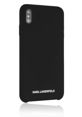 Karl Lagerfeld Hard Cover Silicone Black, für Apple iPhone XS,KLHCI65SLBKS