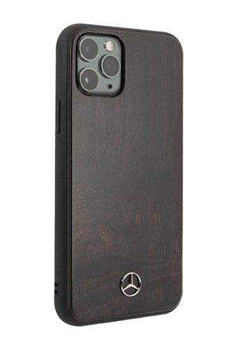 Mercedes-Benz Hard Cover Rosewood Brown, für Apple iPhone 11 Pro, Wood Line, MEHCN58VWOBR