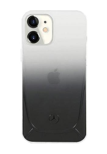 Mercedes-Benz Hard Cover Transparent Line Black, für Apple iPhone 12 Mini, MEHCP12SARCT