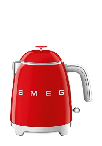 Smeg Mini Wasserkocher 50s Style, 1400W Red, KLF05RDEU